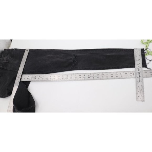 Madewell Womens 26 9" High Rise Skinny Denim Jean Lunar Wash Stretch Ripped Knee - Picture 8 of 12